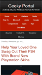 Mobile Screenshot of geekyportal.com