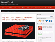 Tablet Screenshot of geekyportal.com